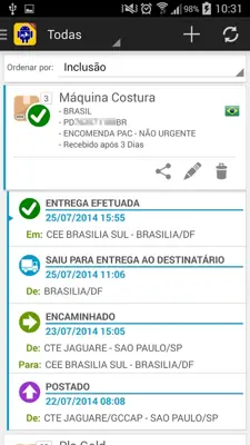 Rastreio Correios android App screenshot 4